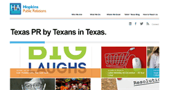 Desktop Screenshot of hopkinspr.com