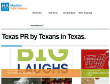 Tablet Screenshot of hopkinspr.com